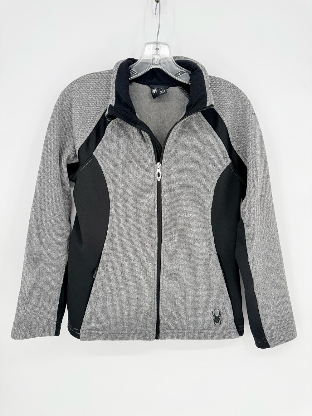 Spyder Endure Full-Zip Sweater Jacket Fleece Womens Gray Gorpcore Granola Small